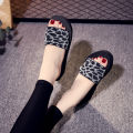 2021 summer new elastic band flat wedge word ladies sandals flatform heel slippers summer wholesale foreign trade.