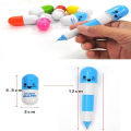 Cute Kawaii Blue Ink Creative  Ball Ballpoint Pens Ballpen For Office School Writing Supplies Stationery. 