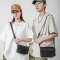 VC Minimalist Black Postman Bag Retro Male Shoulder Bag Men's Messenger Bag for Men Unisex Soft PU Leather Small Crossbody Bags.