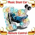 Stunt Car- Generic Rechargable Big Size 360 Degree Rotating Remote Control Stunt Car. 