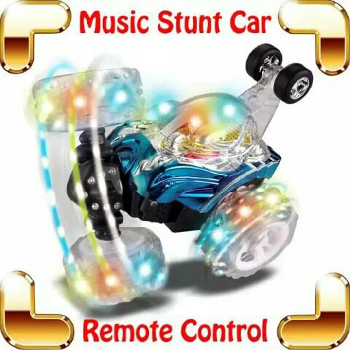 Stunt Car- Generic Rechargable Big Size 360 Degree Rotating Remote Control Stunt Car