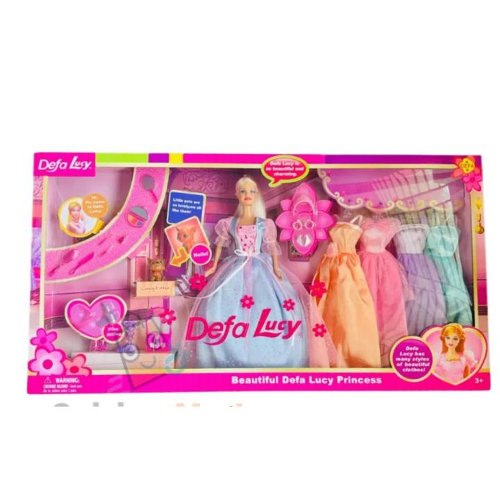 Defa Lucy Barbie Set Beautyfull princess for kids
