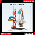 Space Rocket Aviation Spaceport Model Shuttle Launch Center Building Blocks Construction Spaceship Bricks Educational Toys Set for Kids. 