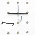 100 Pieces of Plastic Pegboard Hook Lock Pegboard Display Hook Rack.