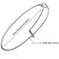 60 Pcs Expandable Bangle Bracelets Adjustable Wire Bracelets, Blank Bangles for DIY Jewelry Making.