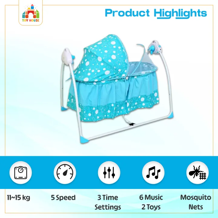 Remote%20Control%20Baby%20Rocker%20Automatic%20Cradle%20With%20Electric%20Swing%20Bed%20for%20New-born%20Baby%20(USB+Bluetooth)%20-%20Image%204