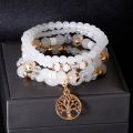New Life Tree Bracelets Women Bohemian Charm Blue Stone Beads Bracelet Set Ethnic Wrap Bracelets Pulseras Mujer Femme Gift. 