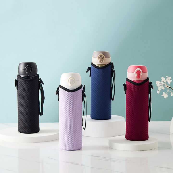 New%20Embossed%20Neoprene%20Material%20Cup%20Cover,%20Innovative,%20Can%20Be%20Worn%20Cross-body,%20Portable%20And%20Portable%20Water%20Cup%20Protective%20Cover%20Fengshi%20-%20Image%204
