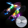 LED Sport Shoe Laces Luminous Shoelaces Glow Shoe Strings Round Flash Light Battery Shoelaces No Tie Lazy Shoe Laces Party Decor.