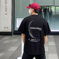 New National Fashion Loose Version Heavy round Neck Fashion BrandinsWind Cotton Short SleeveTT-shirt Versatile Couple Multi-Color Summer.
