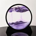 3D Sandscape Moving Sand Art Picture Round Glass Deep Sea Hourglass Quicksand Craft Flowing Sand Painting Office Home Decor Gift. 