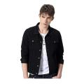 Black Fashionable Denim Jacket For Men. 