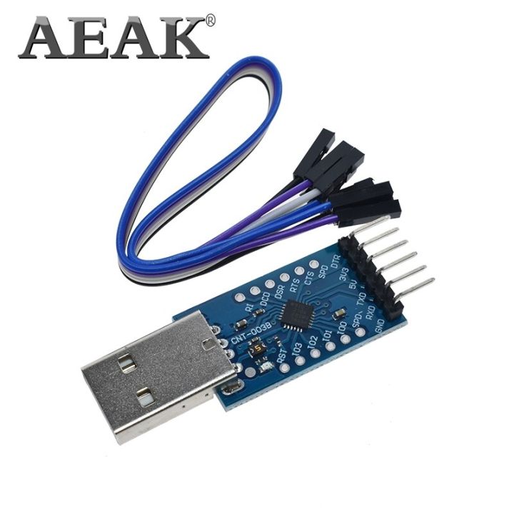【Beauty Code】(NEW)AEAK CP2104 USB 2.0 to TTL UART 6PIN Module Serial Converter STC PRGMR Replace CP2102 With Dupont Cables