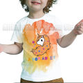 A for Adley T shirt summer unicorn rainbow 3D print children short-sleeved tops T-shirts fashion ice cream pattern tees clothes. 