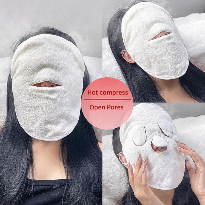 SPA Face Towel Hot Compress Cotton Towel Mask Facial Open Pores Moisturizing Steamer Hot Cold Skin Care Beauty Makeup Tool