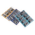 8pcs/Set Materials Metal Puzzle Wire IQ Mind Brain Teaser Puzzles Reliever Toys Jessica. 