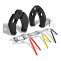 3 Pack Hydraulic Seal Installation Tools Hydraulic Cylinder Piston Repair Seal Kit Alloy Steel Wrench for Farm and Construction Equipment. 