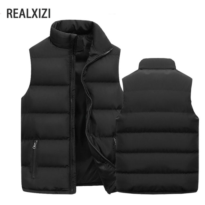 Winter Brand Clothing Vest Jacket Warm Sleeveless Men's Jackets Casual Waistcoat Winter Windproof Coats Male Zipper Down Vest BunnyGarden