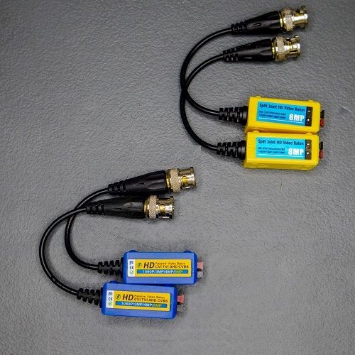 HD CVI TVI AHD CVBS Passive BNC video Belun for Any CCTV Camera(1 pair)(1 pair)