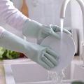1 Pair Latex Gloves anti-Scratch Housework Cleaning Gloves Non-slip Dish Washing Clothes Kitchen Laundry Rubber Cleaning gloves.