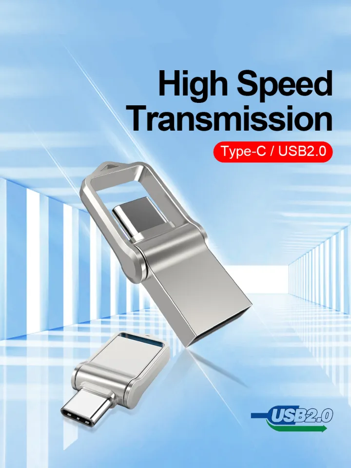 Metal OTG 2 in 1 Type C Pen Drive 128GB Ub Memory tick 4GB 8GB 32GB