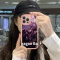 Hontinga for Samsung Galaxy S21 5G Back Cover PU Leather Cartoon Dragon Ball Phone Case Soft Silicone Edge Mobile Cover.