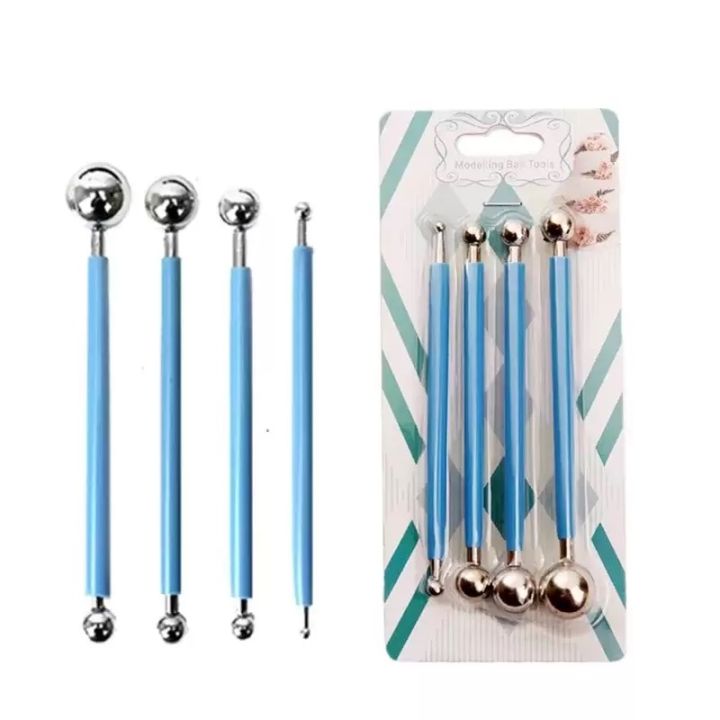 Double Sided Cake Fondant Tools/Modelling Ball tools pack of 4