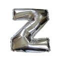 16 Inch Silver Alphabets Foil Balloons Letter A to Z.