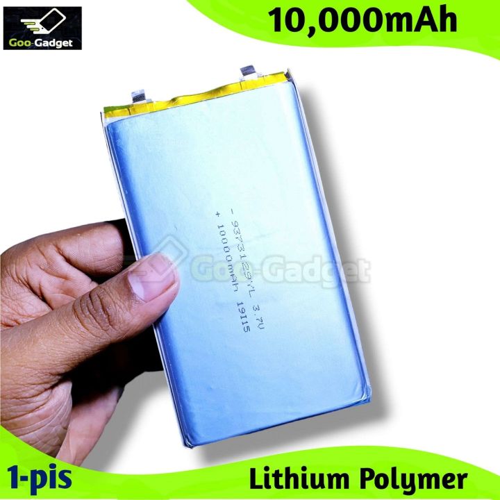 3.7V 10000mAh Lithium Polymer Rechargeable Lipo Battery For DIY High Power Bank, Laptop Cell Large Capacity Lithium li-ion Li-Po Li-polymer Replacement Rechargeable Battery