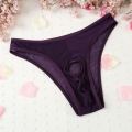 【Good-Love Store】Men Cotton  Underwear Triangle Elastic Mesh Loopholes Thongs See-through Briefs color. 