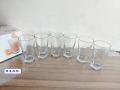 6 pcs plaine design water glass Olila Round Aquare Design. Crystal Clear Water Drinking Glass Set. Juice Glass Set. Model:W042:R90.. 