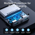 Joyroom JR-QP191 Mini Compact 10000mAh Power Bank with Dual USB Outputs and Type-C Input - High-Capacity Portable Charger. 