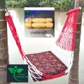 Hand Made of wooden Sticks Hammock Adult Rope bed Hanging Dolna Use For All People Large Swing Rope bed Dolna - Camping Hammock with ( Dholna + 2 Wooden Sticks ).