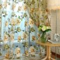 Variety of curtains Pastoral Tulle Window Curtain Drape Panel Sheer Scarfs Valances Window Scarfs Home Textile Hot. 