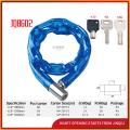 Bicycle Chain Lock - Blue - Secure Lock For Bike Security - Featuring A Sturdy Chain Design And A Blue Color For Added Style And Visibility. 