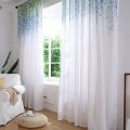 Wisteria Sheer Curtains For Living Room Window Embroidered Tulle Curtain Children Bedroom Blinds Draps 1 Panel Voile Valance. 