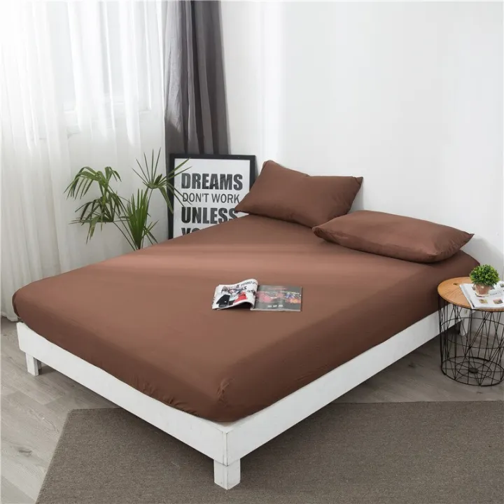 200*220%20Solid%20Color%20Bedsheet(Pillowcase%20Need%20Order)%20Bed%20Sheets%20On%20Elastic%20Queen%20King%20Size%20Fitted%20Sheet%20for%20Adults%20Drap%20Housse%20-%20Image%205