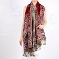 Bohemian Style Cashew Jacquard Scarf Women Winter Warm Pashmina Long Soft Shawls and Wraps Ladies Ethnic Beach Travel Scarves.