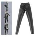 Figure Doll Trouser 1/12 Scale Soldier PU Leather Pant for 6'' Action Figure. 