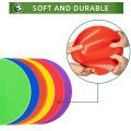 60Pcs Colored Spot Marker Non-Slip Agility Markers Flat Cones Dots for Football Basketball Training Dance Practice. 