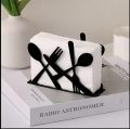 Metal Napkin Holder with Tissue Paper for Table/black /one pc.