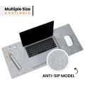 Anti-slip / non-slip felt desk mousepad / deskmat in two different sizes for home computer workspace, office and multipurposes. 