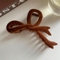 Red Velvet Bow Hair Clips Autumn Winter Women Hair Claw Clip French Elegant Hair SUPER BABY.