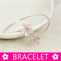 Bracelet Bf-01G Golden Flower Bracelet For Women - Bracelet For Women.