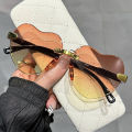 Fashion Heart-Shaped Sunglasses Designer UV Protection Rimless Rimless Sun Glasses Gradient Lens UV400 Love Heart Shades for. 