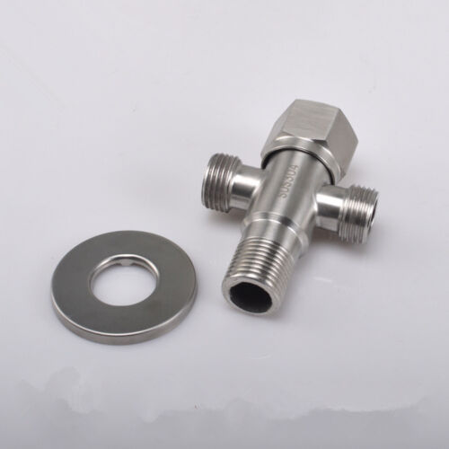 SUS304%20Stainless%20Steel%20Bathroom%20Quarter%20Turn%20Angle%20Valve%20Shower%20System%20Replacement%20Part%203-Way%20T-Adapter%20G%201/2%20Brushed%20Finish%20-%20Image%204