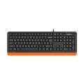 A4tech FK10 Fstyler Wired Orange Multimedia Keyboard with Bangla.