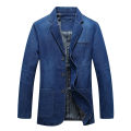 Mens Denim Blazer Men Fashion Cotton Vintage Suit Outerwear Male Blue Coat Denim Jacket Men Slim Fit Jeans Denim Blazers Top 4Xl. 