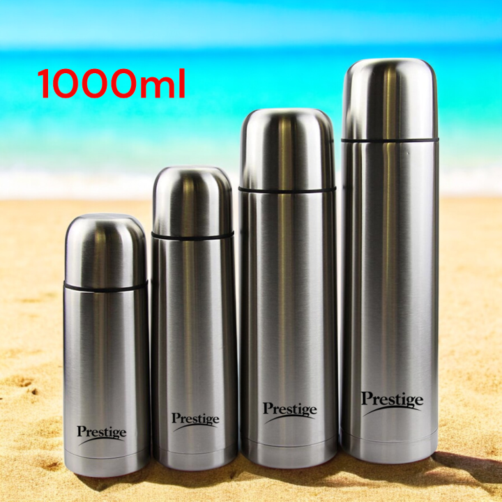 Prestige Flask Hot Drinks Silver Prestige Vacuum Flask Stainless
