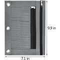 2Pcs 3 Ring Binder Pencil Pouches 2 Pocket Pencil Pouches with Zipper. 